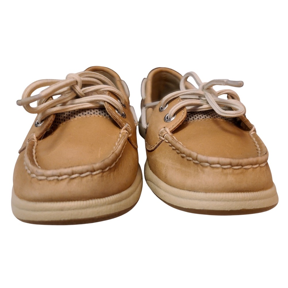 Sperry Top-Sider 6M Boat Shoes Leather Tan Casual Lace Up Deck Shoes 9773581 - Picture 4 of 8